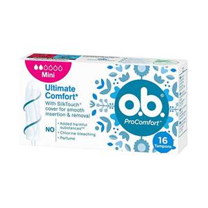o.b. Ultimate Comfort Mini 16ks dámske hygienické tampóny                       