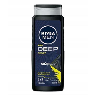 NIVEA Sprchovací gél Deep Sport men, 500 ml                                     