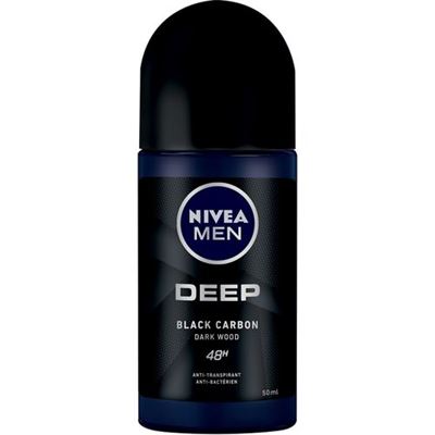 Nivea Men Stick Deodorant -Deep - Black Carbon - Darkwood - 50 ML               