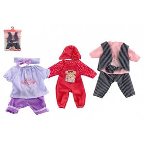 Šaty pre bábiky/bábätka veľkosti cca 40cm mix druhov 1ks v sáčku 25x32cm        