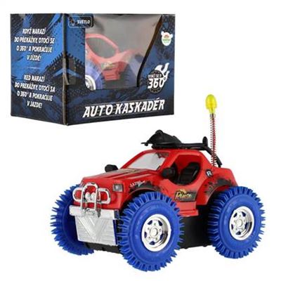 Auto kaskadérske 360 , 9*9cm svetlo, zvuk, v krabičke 14*10cm                   