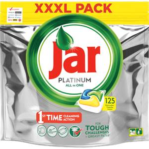 Jar platinum tablety do umývačky all in 1 XXXL pack 125ks                       