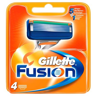 Gillette Fusion pánske náhradné 4 ks žiletky                                    