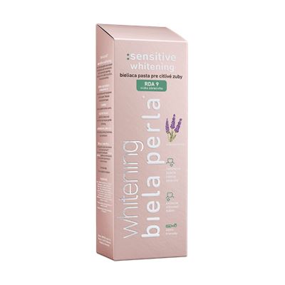 Zubná pasta Biela perla whitening 75 ml sensitiv                                