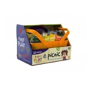 Zelenina/ovocie a potraviny v košíku piknik plast Teddies                       