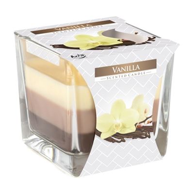 Sviečka sklo 170 g  Aura trikolora                                              