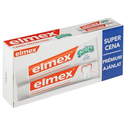 Elmex zubná pasta 75ml+ Elmex Junior zubná pasta 75ml                           