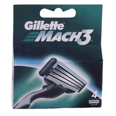 Gillette Mach 3 náhradné hlavice 4 ks                                           