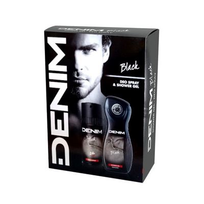 Denim Black sprchový gél 250 ml + deospray 150 ml darčeková sada                