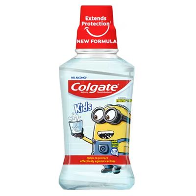 Colgate ústna voda 250 ml. Kids jemná mäta.                                     