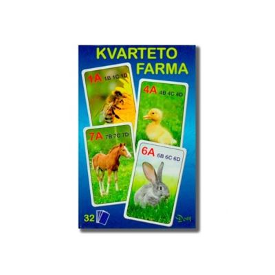 Kvarteto farma 7x10,5x1,5cm 32ks v krabičke  660                                