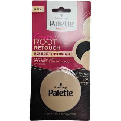 Kompaktný púder na zakrytie odrastov Root Retouch - cierny                      