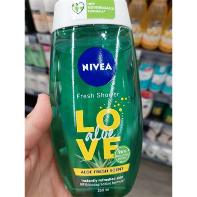 Sprchový gél nivea aloe fresh scent 250 ml                                      