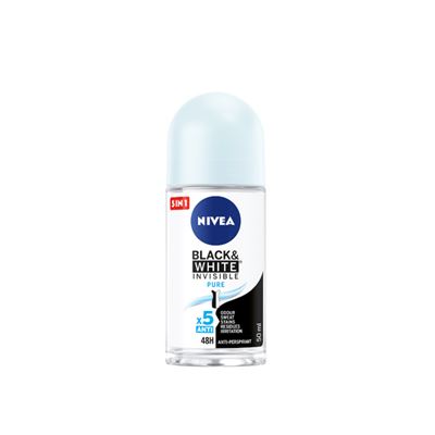 Nivea Roll-On Woman B&W Invisible pure 50ml                                     