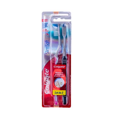 Colgate SlimSoft zubná kefka 2ks                                                