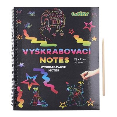 Vyškrabovací notes 28x21 10Listov                                               