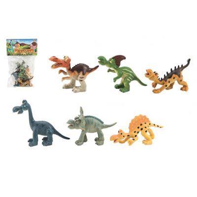 Dinosaurus plast 9-11cm 6ks v sáčku                                             