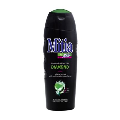 MITIA SPRCHOVÝ GÉL 2V1 MEN DIAMOND 400ML                                        