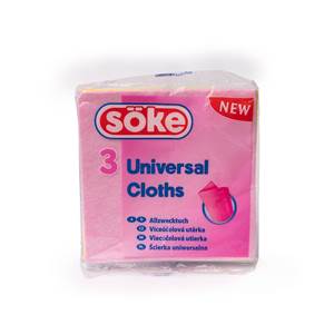 SOKE Universal Cloths, viacúčelová utierka 3ks                                  