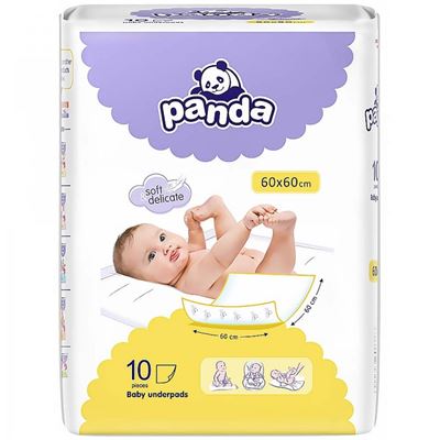 Panda prebaľovacej podložky 10ks 60x60cm                                        