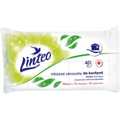 Linteo vlhčené utierky do kuchyne 40ks                                          