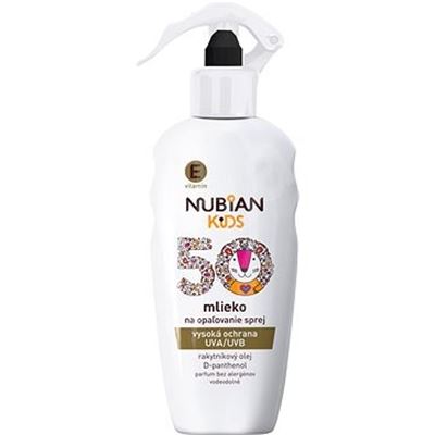 NUBIAN KIDS Mlieko na opaľovanie SPF 50 v spreji 200 ml                         