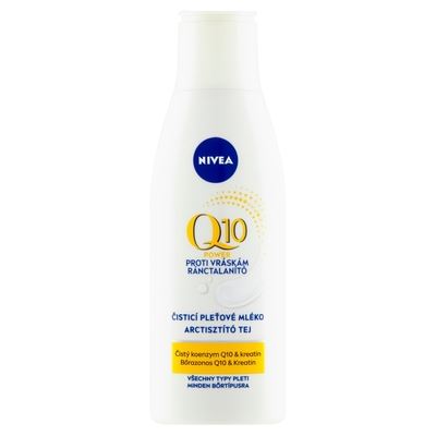 NIVEA Q10 Power Čistiace pleťové mlieko proti vráskam, 200 ml                   