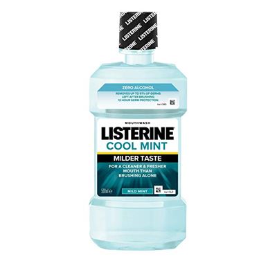 Listerine Cool Mint Mild Taste ústna voda 500 ml                                