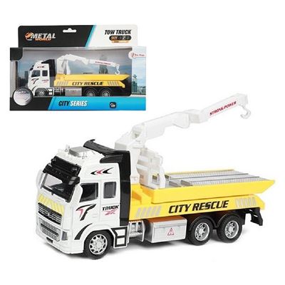 Auto Odťahové vozidlo  so žeriavom, kovový model 604                            