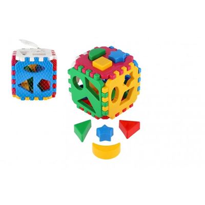 Vkladačka kocka plast 12x12cm v sieťke 12m +                                    