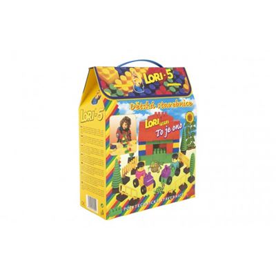 Stavebnica LORI 5 plast 76ks v krabici 23x28x10cm                               