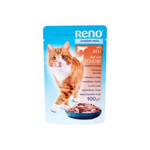 Reno Cat hovädzie mäso & hydina 100 g                                           