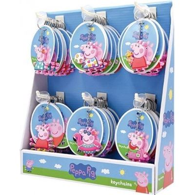 Kľúčenka/Prívesok 3D Prasiatko Peppa guma 10 cm na karte 086                    