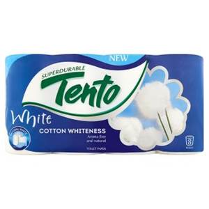 TENTO Toaletný Papier Cotton Whiteness 8ks                                      