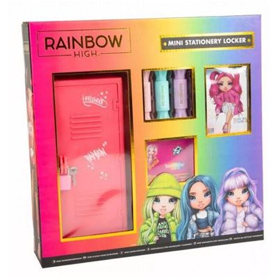 Rainbow High - školská skrinka s výtvarnými potrebami 7ks                       