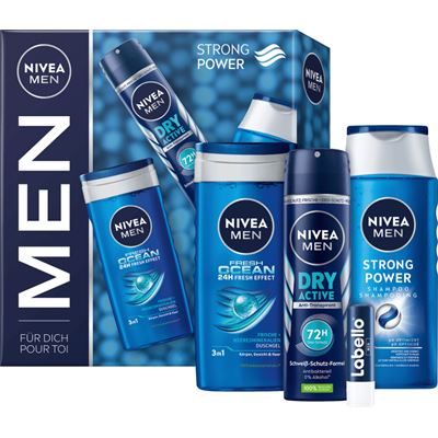 Nivea darčekový set Strong power men                                            