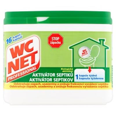 Wc net professional aktivátor septikov 16 kapsúl * 18g                          