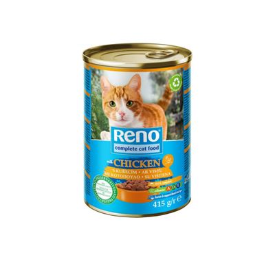 Konzerva pre mačky, kura RENO 415g                                              