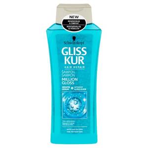 Gliss Kur Million Gloss, Šampón pre regeneráciu matných vlasov bez lesku 400ml  