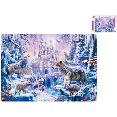 Puzzle 500 dielikov Zimná krajina v krabičke, rozmer 51x36cm                    