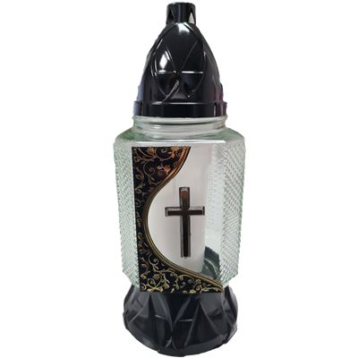 Kahanec sklo LA 479  krizik ornament 26cm                                       