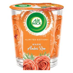 Air wick sviečka warm amber rose 105g                                           