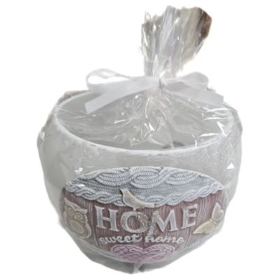 Sviečka lampion HOME gula                                                       