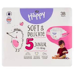 Happy d.plienky junior "5" 38ks Soft                                            