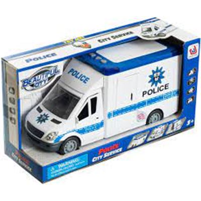 Auto policajné terénne na baterie dĺžka 28 cm/ výška 14 cm                      