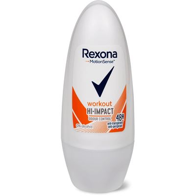 Rexona workout hi-impact 0% alcohol anti-perspirant 50ml                        