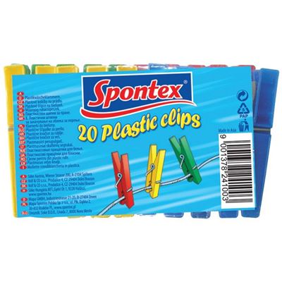 Štipce Spontex plastové 20 ks                                                   