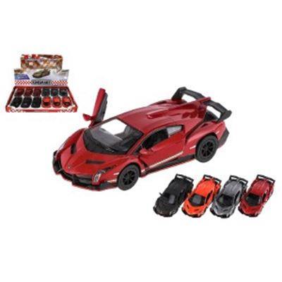 Auto  Lamborghini  kov 13cm na spätné natiahnutie 156                           