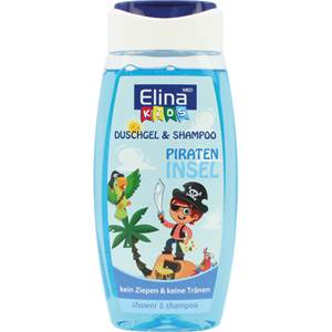 Elina kids sprchový gél & šampón 2v1 250 ml piraten insel                       