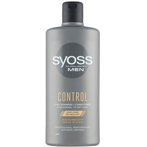 Syoss men control 2v1 šampón s kondicionerom pre normálne až suché vlasy        
